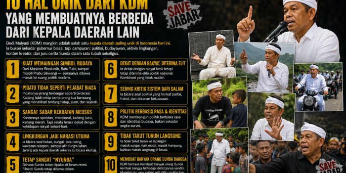 10 Hal Unik dari Dedi Mulyadi yang Membuatnya Berbeda dari Kepala Daerah Lain